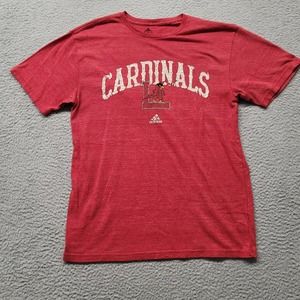 Adidas Shirt Mens Medium Red St. Louis Cardinals MLB Spellout Logo Baseball Tee